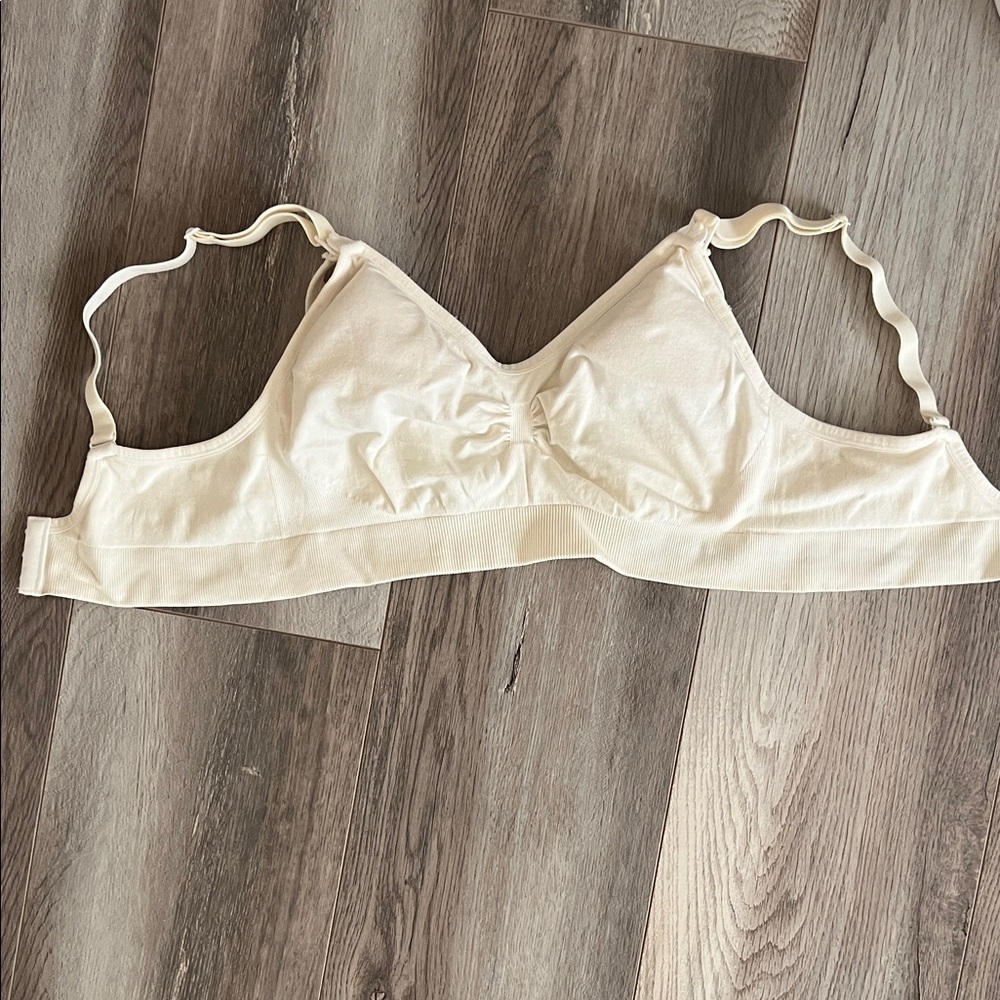 Elegant Cream Women's Nursing Bra